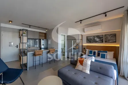 Flat com 1 Quarto à venda, 46m² no Campo Belo, São Paulo
