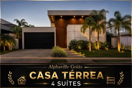 Casa de Condomínio com 4 Quartos à venda, 301m² no Residencial Alphaville Flamboyant, Goiânia