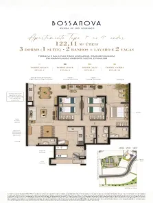 Apartamento com 3 Quartos à venda, 122m² no Riviera, Bertioga