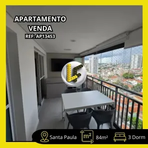 Apartamento com 3 Quartos à venda, 84m² no Santa Paula, São Caetano do Sul