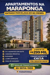 Apartamento com 2 Quartos à venda, 52m² no Mondubim, Fortaleza