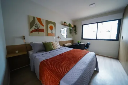 Apartamento com 1 Quarto para alugar, 19m² no Campos Elíseos, São Paulo