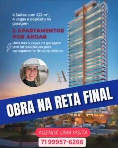 Apartamento com 4 Quartos à venda, 222m² no Pituba, Salvador