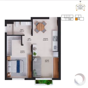 Apartamento com 1 Quarto à venda, 45m² no Pedra Branca, Palhoça