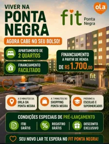 Apartamento com 2 Quartos à venda, 36m² no Ponta Negra, Manaus