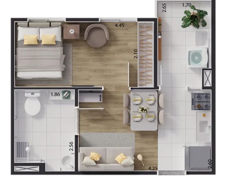 HM SMART GUAIANASES - CONDOMINIO 2 no Jardim São Paulo(Zona Leste), São Paulo