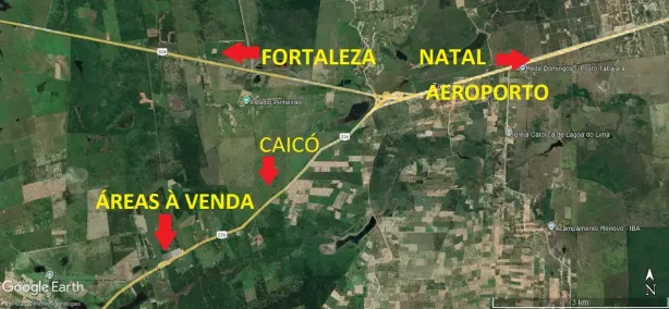 Lote/Terreno à venda, 210000m² no Cajàzeira, Macaíba