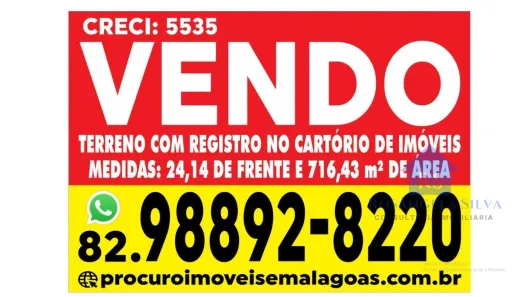 Lote/Terreno à venda, 716m² no Santa Amélia, Maceió