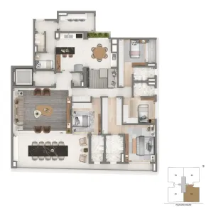 Apartamento com 4 Quartos à venda, 251m² no Cidade Monções, São Paulo