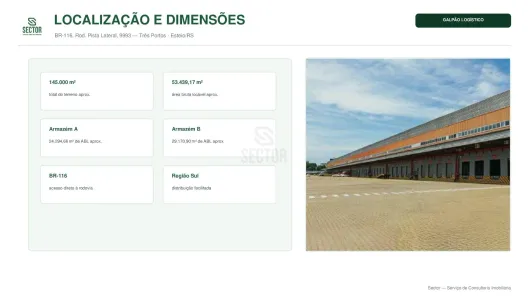 Galpão/Depósito/Armazém para alugar, 4541m² no Três Portos, Sapucaia do Sul