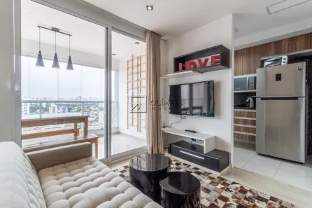 Apartamento com 1 Quarto para alugar, 47m² no Brooklin Paulista, São Paulo