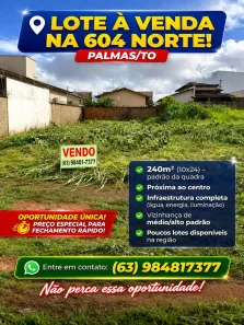 Lote/Terreno à venda, 240m² no Plano Diretor Norte, Palmas