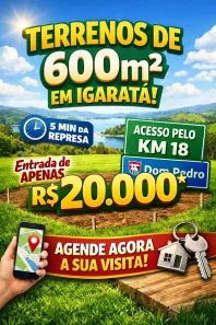 Lote/Terreno à venda, 600m² no , Igaratá