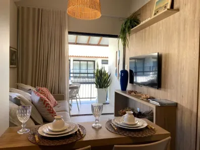 Apartamento com 1 Quarto à venda, 41m² no Condomínio Porto das Baleias, Mata de São João
