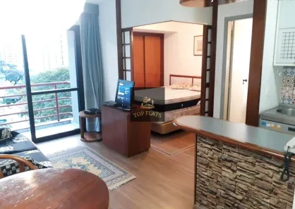 Flat com 1 Quarto para alugar, 35m² no Moema, São Paulo