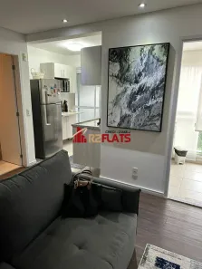 Flat com 1 Quarto para alugar, 52m² no Cidade Monções, São Paulo