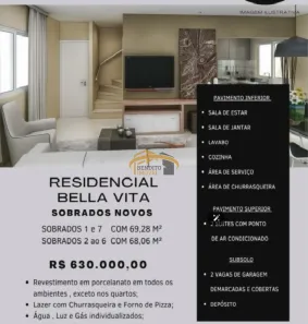 Sobrado com 2 Quartos à venda, 68m² no Vila Osasco, Osasco