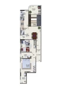Apartamento com 2 Quartos à venda, 61m² no Caiçara, Praia Grande