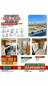 Apartamento com 2 Quartos para alugar, 43m² no Gilberto Mestrinho, Manaus