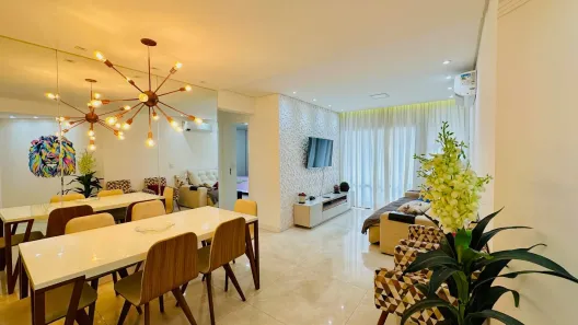 Apartamento com 2 Quartos à venda, 76m² no Loteamento João Batista Julião, Guarujá
