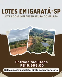 Lote/Terreno à venda, 600m² no , Igaratá