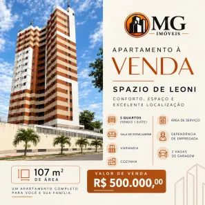 Apartamento com 2 Quartos à venda, 107m² no Nova Betânia, Mossoró