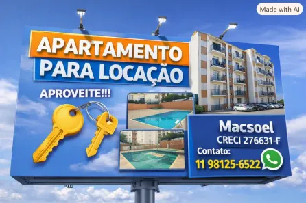 Apartamento com 2 Quartos para alugar, 50m² no Vila Tupi, Várzea Paulista