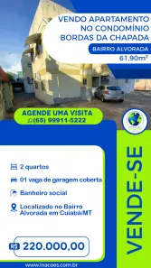 Apartamento com 2 Quartos à venda, 61m² no Alvorada, Cuiabá