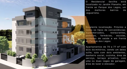 Apartamento com 2 Quartos à venda, 70m² no Jardim Planalto, Jaguariúna