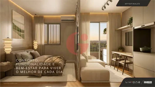Apartamento com 1 Quarto à venda, 38m² no Jardim Oswaldo Cruz, São José dos Campos