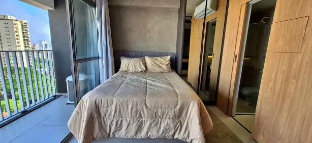 Apartamento com 1 Quarto para alugar, 30m² no Brooklin Paulista, São Paulo