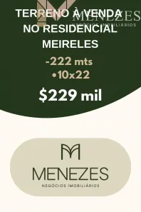 Lote/Terreno à venda, 222m² no Residencial Meireles, Franca