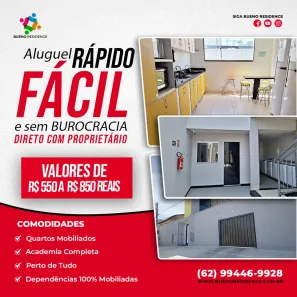 Kitnet com 1 Quarto para alugar, 24m² no Setor Sol Nascente, Goiânia