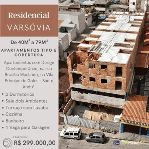 Apartamento com 2 Quartos à venda, 40m² no Vila Príncipe de Gales, Santo André