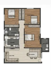 Apartamento com 3 Quartos à venda, 82m² no Ocian, Praia Grande