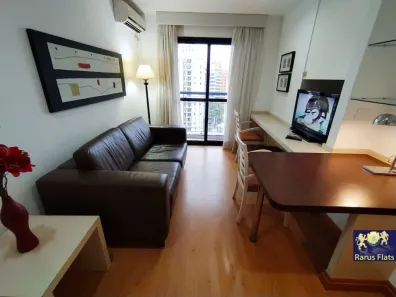 Flat com 1 Quarto para alugar, 35m² no Indianópolis, São Paulo