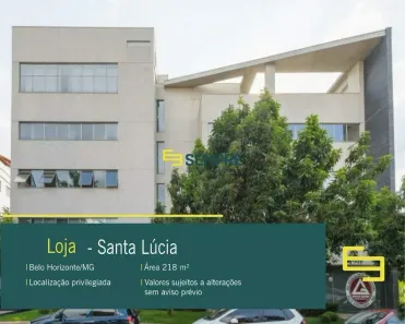 Ponto Comercial à venda, 219m² no Santa Lúcia, Belo Horizonte