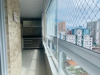 Apartamento com 2 Quartos para alugar, 86m² no Guilhermina, Praia Grande
