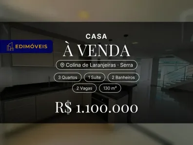 Casa com 3 Quartos à venda, 130m² no Colina de Laranjeiras, Serra