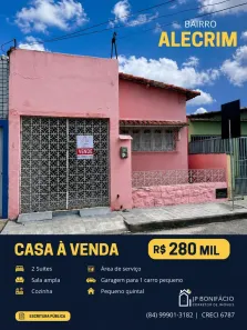 Casa com 2 Quartos à venda, 80m² no Alecrim, Natal