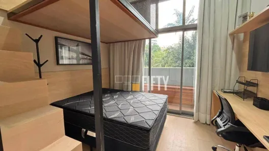 Apartamento com 1 Quarto para alugar, 24m² no Moema, São Paulo