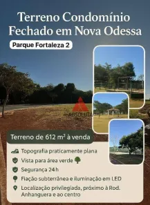 Lote/Terreno à venda, 612m² no Parque Fortaleza, Nova Odessa