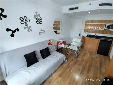 Flat com 1 Quarto para alugar, 33m² no Moema, São Paulo