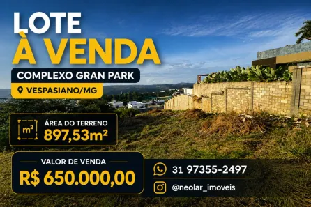 Lote/Terreno à venda, 897m² no Gran Park, Vespasiano