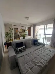Apartamento com 2 Quartos para alugar, 77m² no Ponta da Praia, Santos