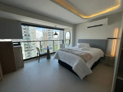 Apartamento com 1 Quarto para alugar, 30m² no Indianópolis, São Paulo