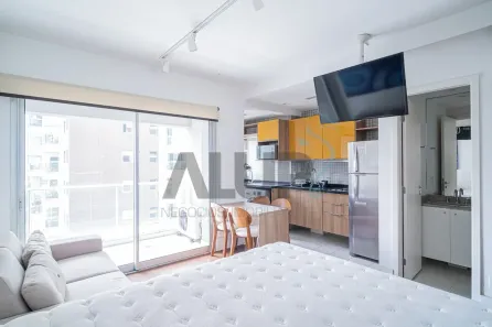 Apartamento com 1 Quarto para alugar, 36m² no Cidade Monções, São Paulo