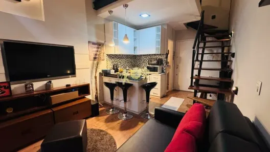 Flat com 1 Quarto à venda, 40m² no Cidade Monções, São Paulo