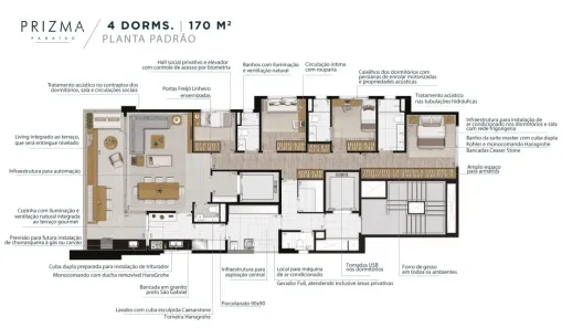 Apartamento com 4 Quartos à venda, 170m² no Paraíso, São Paulo