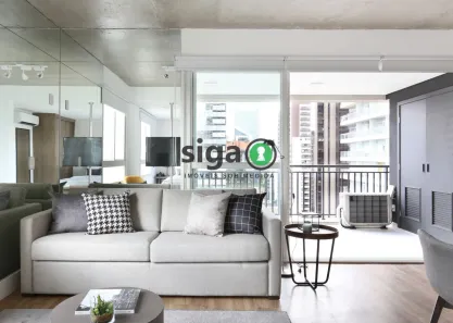 Apartamento com 1 Quarto para venda ou aluguel, 62m² no Cidade Monções, São Paulo